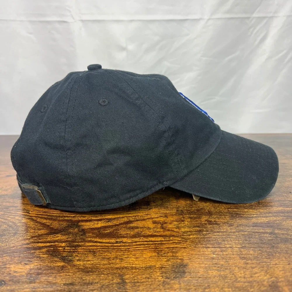 47 Brand Los Angeles Dodgers Hat Black Blue LA Logo Adjustable MLB Dad Cap OSFA